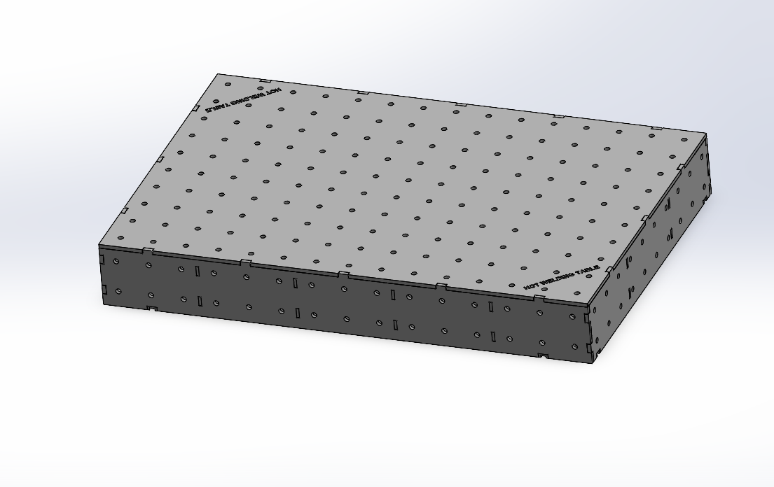 3D Schweisstisch Work-Pro D16 – 1500 × 1000 × 200 mm | 12 mm