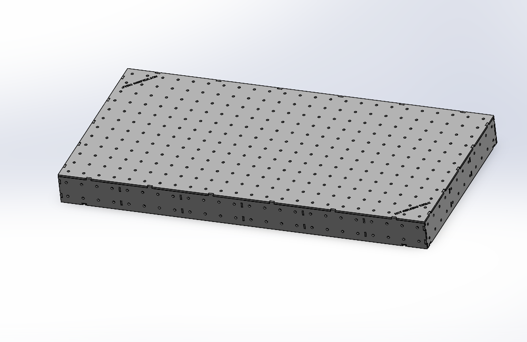 Work-Pro D16 Schweisstischplattform 2400 × 1200 mm mit 12 mm Materialstärke und Raster 100 × 100 mm