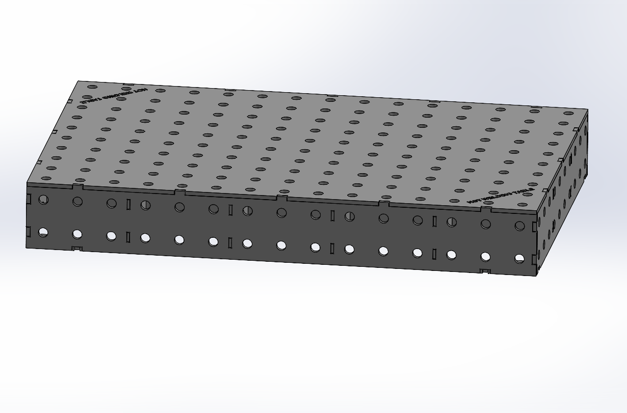 Work-Pro D28 Schweisstischplattform 1500 × 1000 mm mit 12 mm Materialstärke und Raster 100 × 100 mm