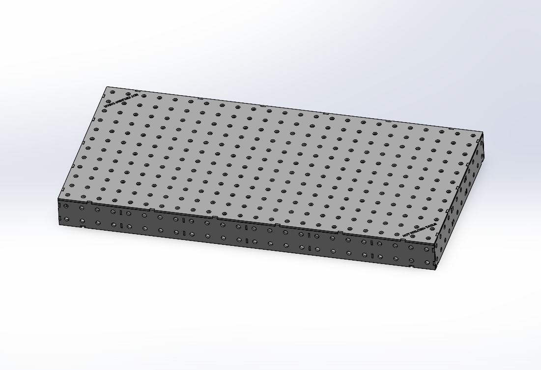 3D Schweisstisch Work-Pro D28 – 2400 × 1200 × 200 mm | 12 mm