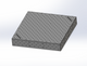 3D Schweisstisch Work-Pro D16 1200 × 1200 × 200 mm mit Diagonalraster 100 × 100 mm in Perspektivansicht