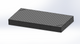 3D Schweisstisch Work-Pro D16 2000 × 1000 × 200 mm mit Diagonalraster 100 × 100 mm in Perspektivansicht