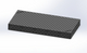 3D Schweisstisch Work-Pro D28 2000 × 1000 × 200 mm mit Diagonalraster 100 × 100 mm in Perspektivansicht