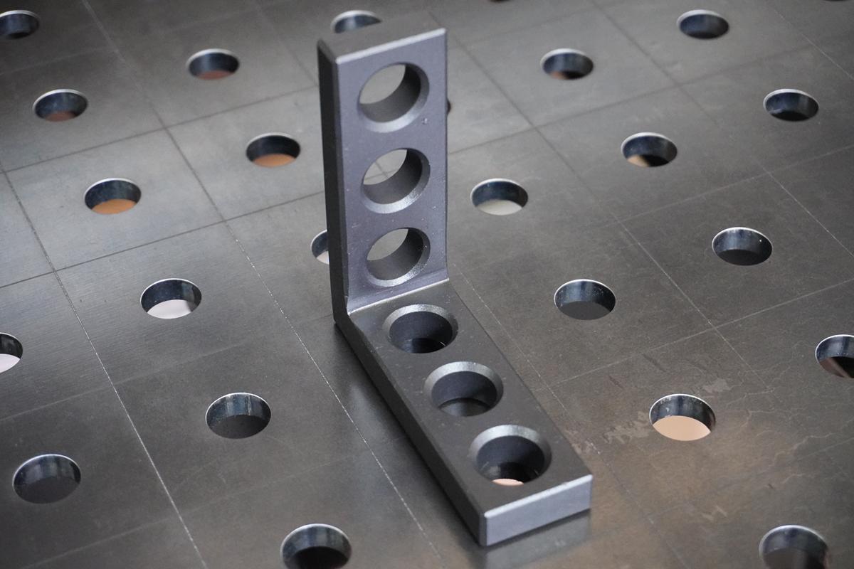 Anschlag-Spannwinkel D16 | 90x30x90x12mm - 6x Rundloch