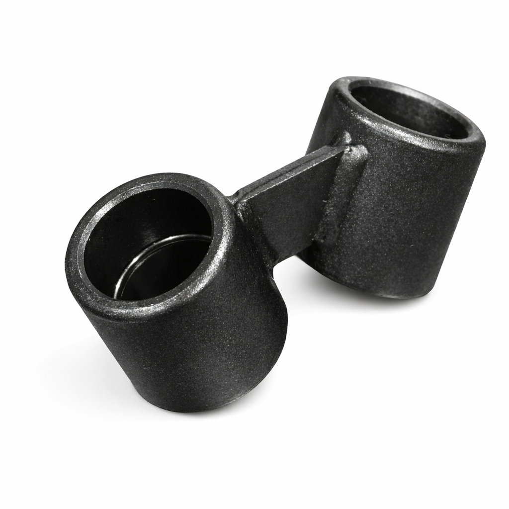 Rohrverbinder D28 Winkel 45° mit Lasche | System 28