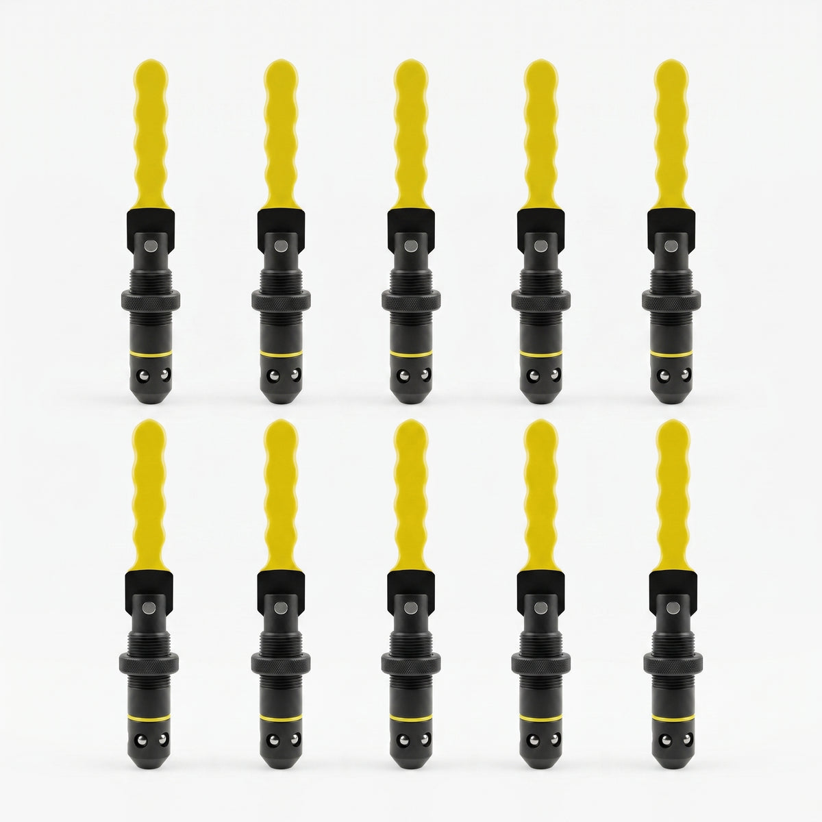 Set mit 10 Schnellspannbolzen mit Griff D28x50 mm