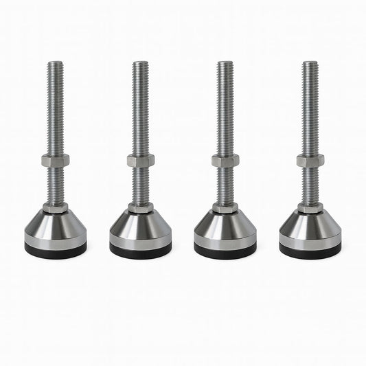 4 Stellfüße M12x100mm Ø 50mm für Schweißtisch