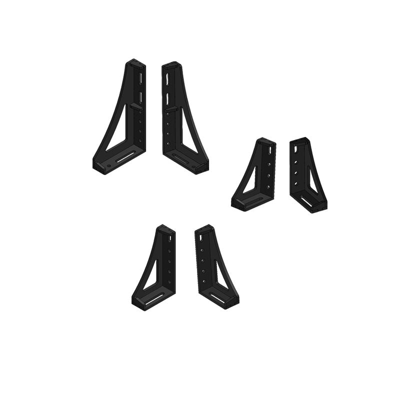 6 Angoli Set di 6 angolari di serraggio 3D D16 | Acciaio di alta qualità | 250 ...