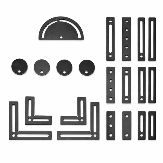 Spannwinkel &amp; Anschlag Set D16 – 21-tlg.