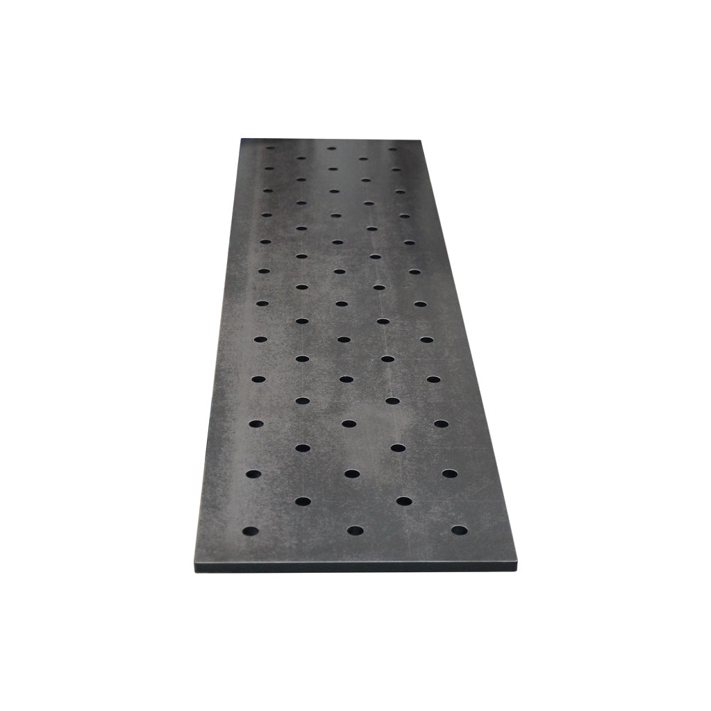 D16-Tischerweiterung 1200 × 300 mm – 12 mm Premium-Oberfläche für 3D-Schweisstische in der Werkstatt