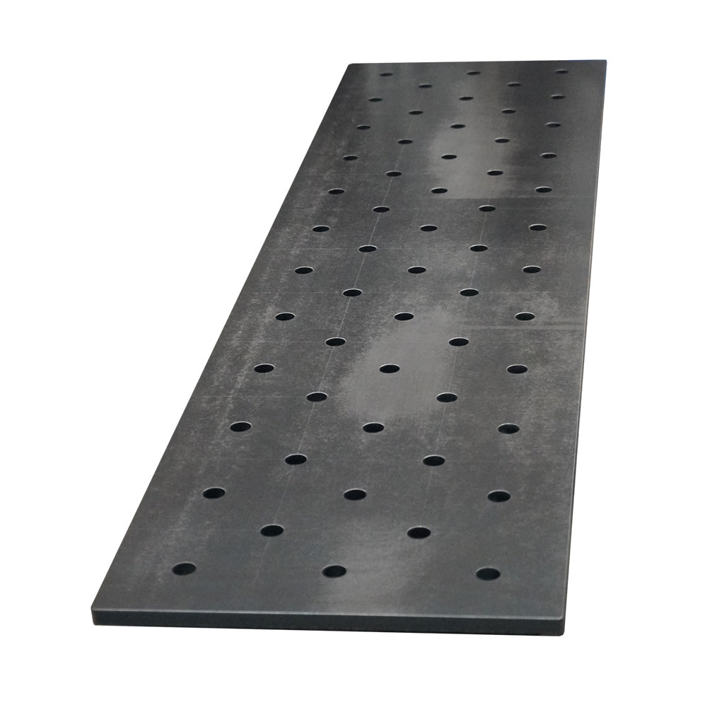 D16-Tischerweiterung 1200 × 300 mm – 12 mm Premium-Oberfläche für 3D-Schweisstische in der Werkstatt